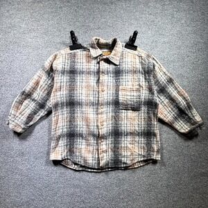 Vintage Southern Exposure Shirt Men's 2XL Multicolor Plaid Flannel Button Front
